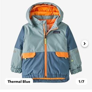Patagonia Kids Snow Pile Jacket 3T - Thermal Blue